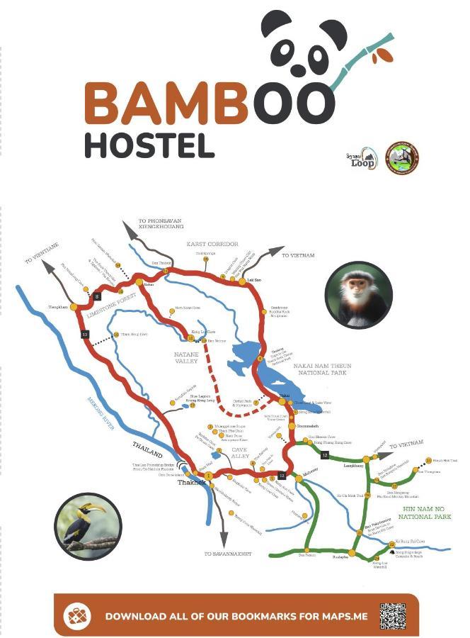 Bamboo Hostel Тхахек Екстериор снимка